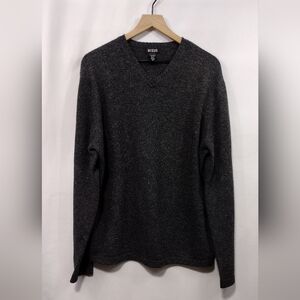 Vintage III State Lambswool Silk Blend Sweater Mens XL Black Retro 90s